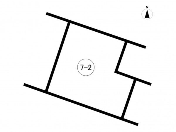 前橋市上大島町、土地の間取り画像です