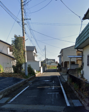 前橋市北代田町、新築一戸建ての前面道路を含む現地写真画像です