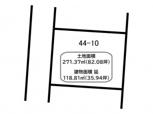 前橋市下川町、中古一戸建ての間取り画像です
