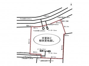 前橋市下沖町、土地の間取り画像です