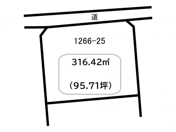 前橋市総社町総社、土地の間取り画像です