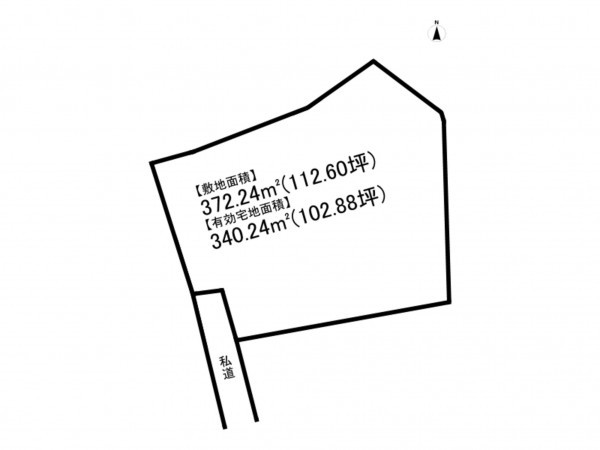 前橋市北代田町、土地の間取り画像です