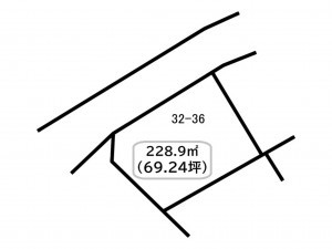 前橋市山王町、土地の間取り画像です