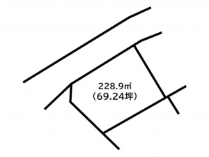 前橋市山王町、土地の間取り画像です