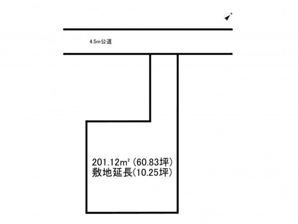前橋市駒形町、土地の間取り画像です