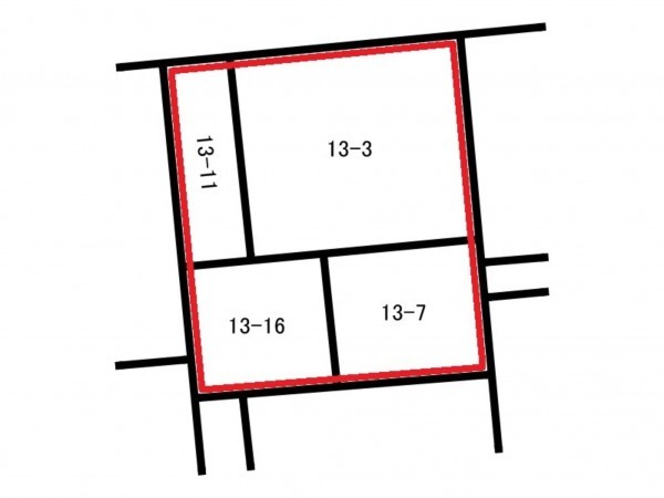 前橋市日吉町、土地の間取り画像です