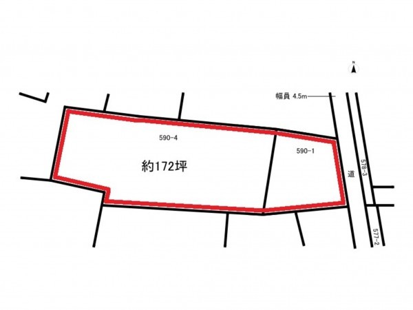 前橋市上細井町、土地の間取り画像です