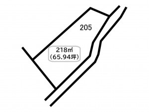 前橋市駒形町、土地の間取り画像です
