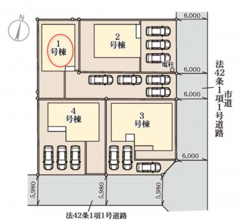 前橋市関根町、新築一戸建ての画像です