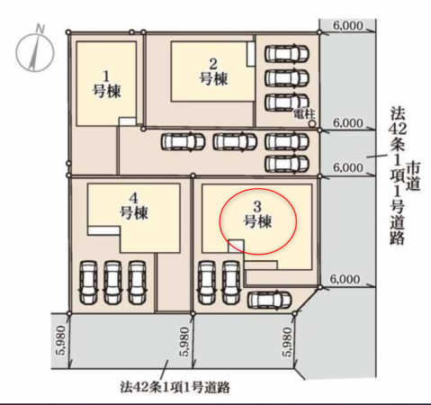 前橋市関根町、新築一戸建ての画像です