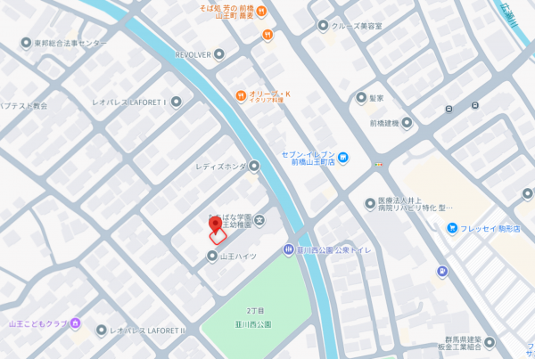 前橋市山王町、土地の画像です
