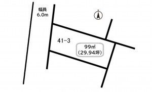 前橋市日吉町、土地の間取り画像です