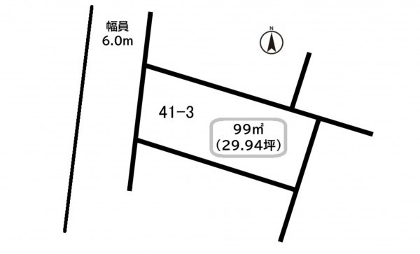前橋市日吉町、土地の間取り画像です