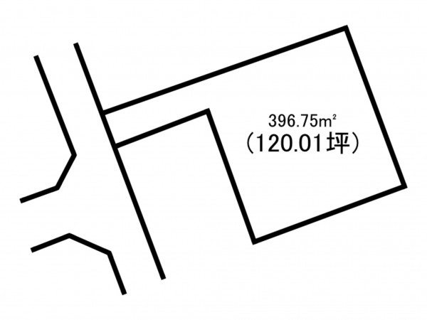 前橋市下小出町、土地の間取り画像です