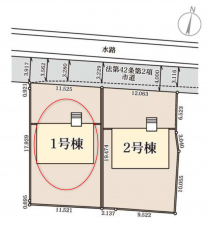前橋市鶴光路町、新築一戸建ての画像です
