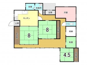 前橋市箱田町、中古一戸建ての間取り画像です