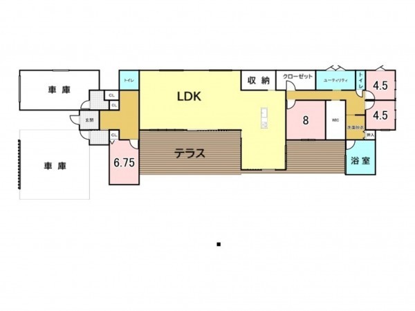 前橋市前箱田町、中古一戸建ての間取り画像です