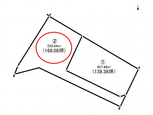 前橋市上泉町、土地の間取り画像です