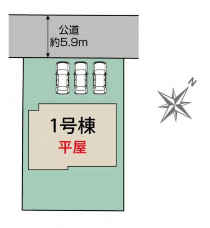 前橋市朝倉町、新築一戸建ての画像です