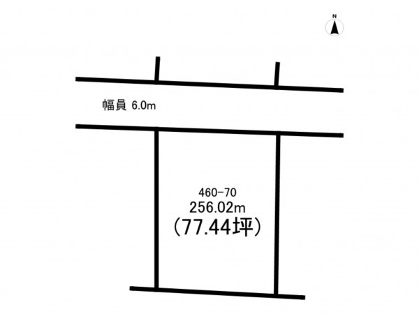 前橋市下新田町、土地の間取り画像です