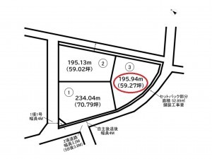 前橋市駒形町、土地の間取り画像です
