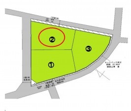 前橋市駒形町、土地の間取り画像です