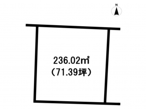 前橋市天川大島町、土地の間取り画像です