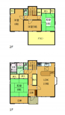 前橋市亀里町、中古一戸建ての間取り画像です