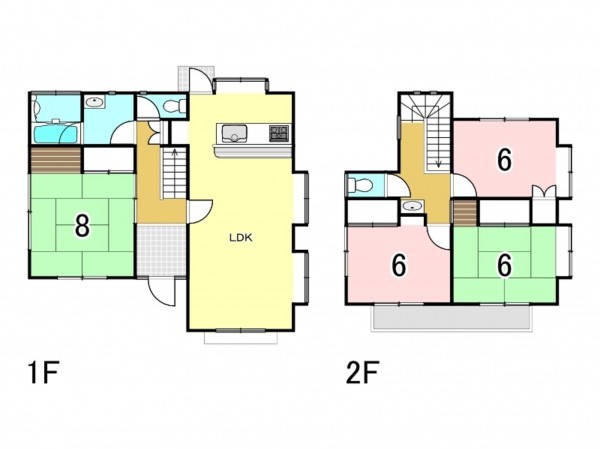 前橋市北代田町、中古一戸建ての間取り画像です