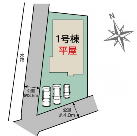 前橋市下新田町、新築一戸建ての画像です