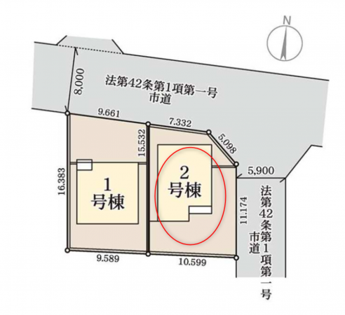 前橋市大利根町、新築一戸建ての画像です