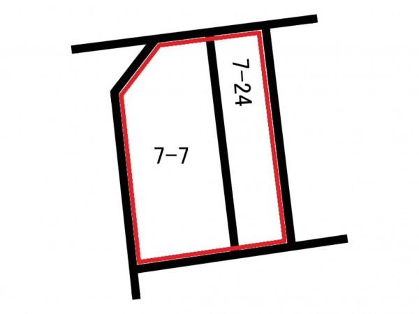 前橋市日吉町、土地の間取り画像です