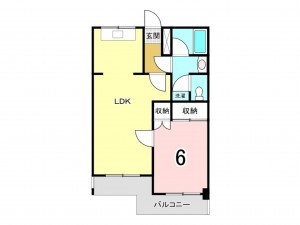 前橋市上小出町、収益物件/マンションの間取り画像です