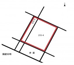 前橋市上長磯町、土地の間取り画像です