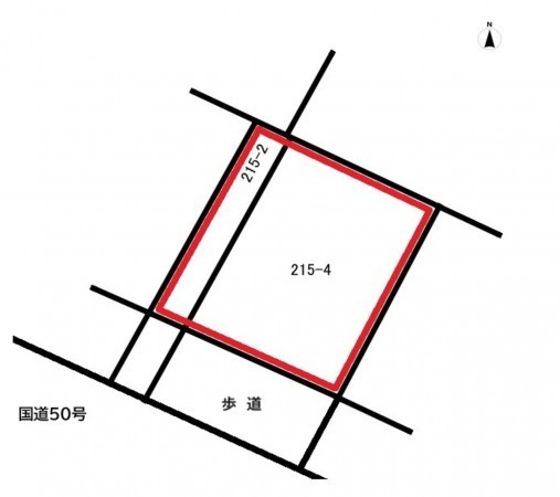 前橋市上長磯町、土地の間取り画像です