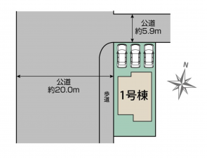 前橋市六供町、新築一戸建ての画像です