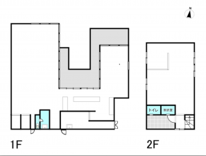 前橋市元総社町、収益物件/店舗事務所の間取り画像です