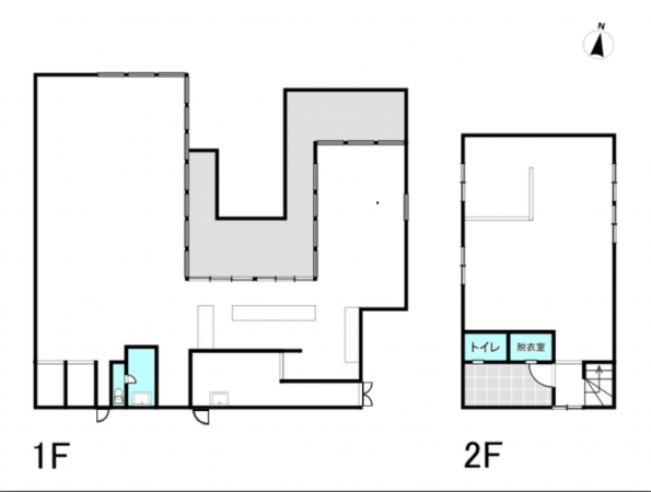前橋市元総社町、収益物件/店舗事務所の間取り画像です