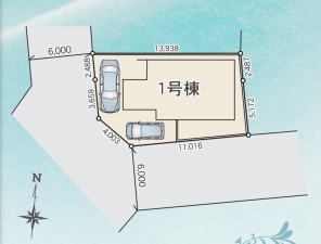 前橋市六供町、新築一戸建ての画像です