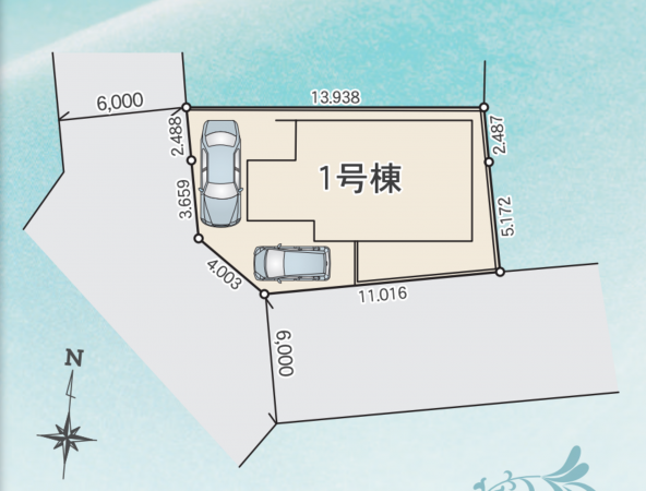 前橋市六供町、新築一戸建ての画像です