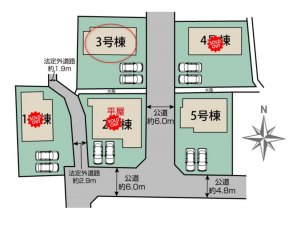 前橋市上新田町、新築一戸建ての画像です