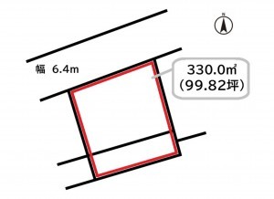前橋市上小出町、土地の間取り画像です