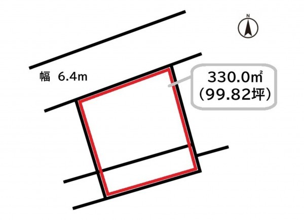 前橋市上小出町、土地の間取り画像です
