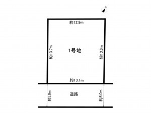 前橋市城東町、土地の間取り画像です