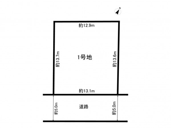 前橋市城東町、土地の間取り画像です