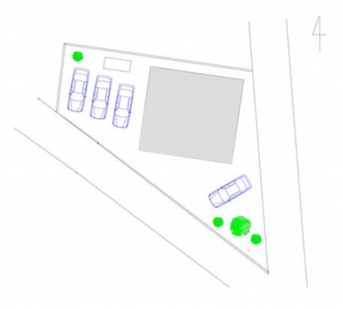 前橋市上泉町、土地の間取り画像です
