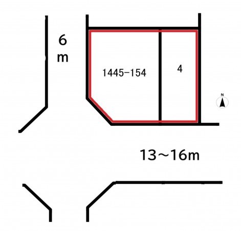 前橋市元総社町、土地の間取り画像です