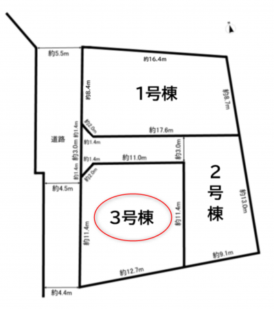前橋市北代田町、新築一戸建ての画像です