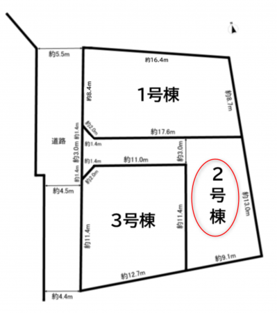 前橋市北代田町、新築一戸建ての画像です