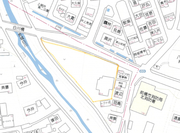 前橋市龍蔵寺町、収益物件/店舗の画像です